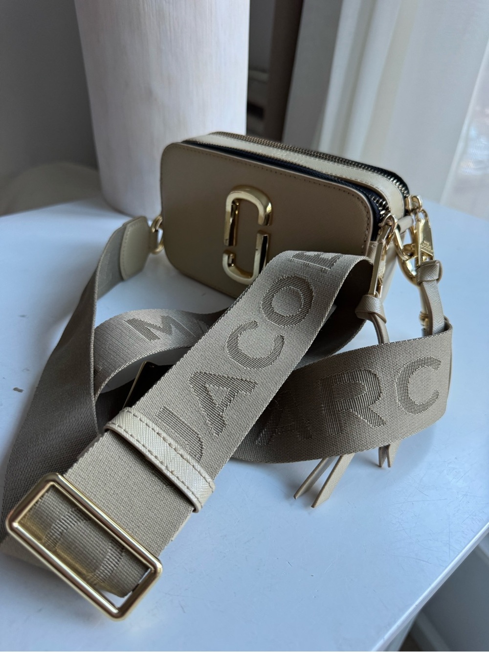 Marc Jacobs The Snapshot DTM Crossbody Bag Khaki